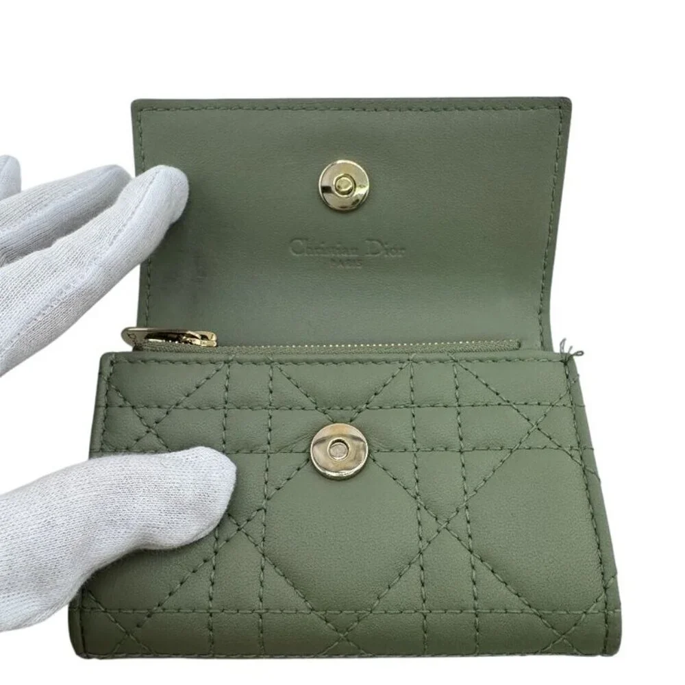 Dior Gricine Wallet Bifold Green